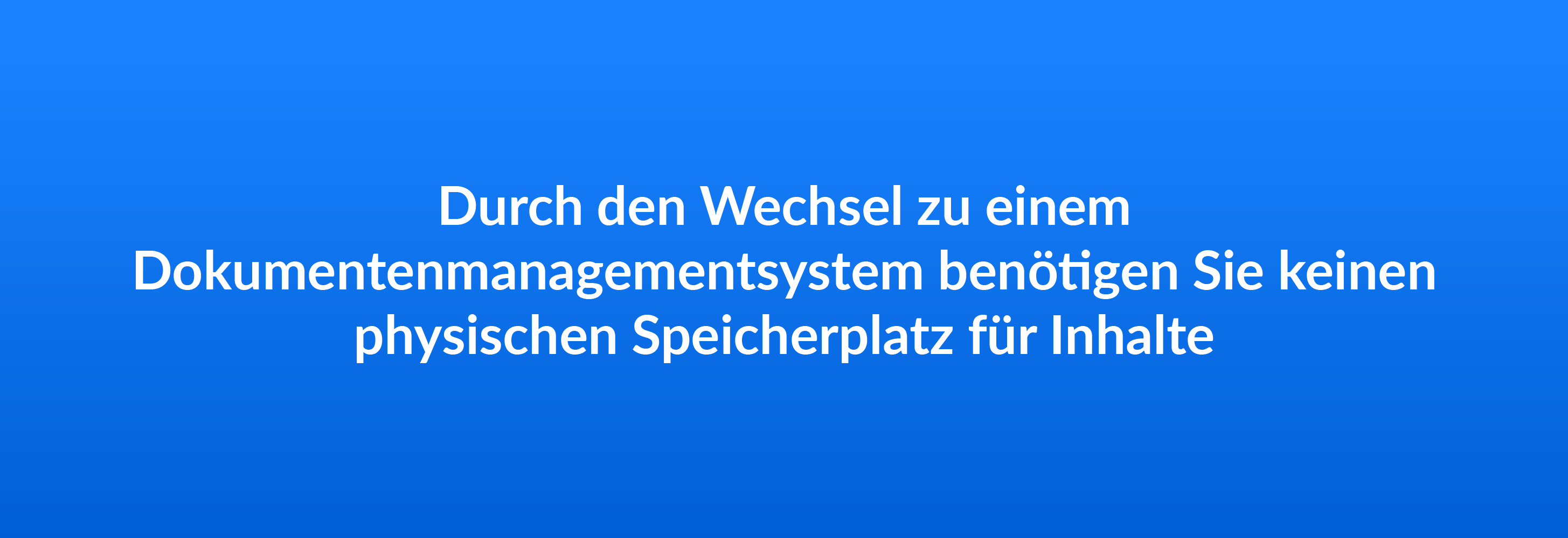 Sparen und Dokumentmanagementsystem wechseln