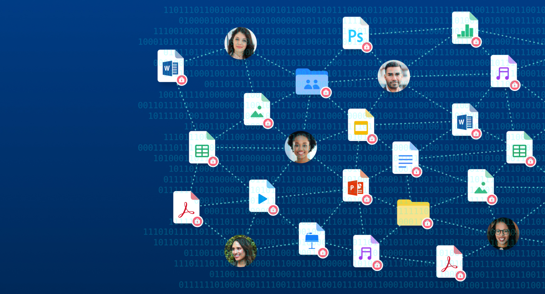 Simplified visual representation of files in the Content Cloud