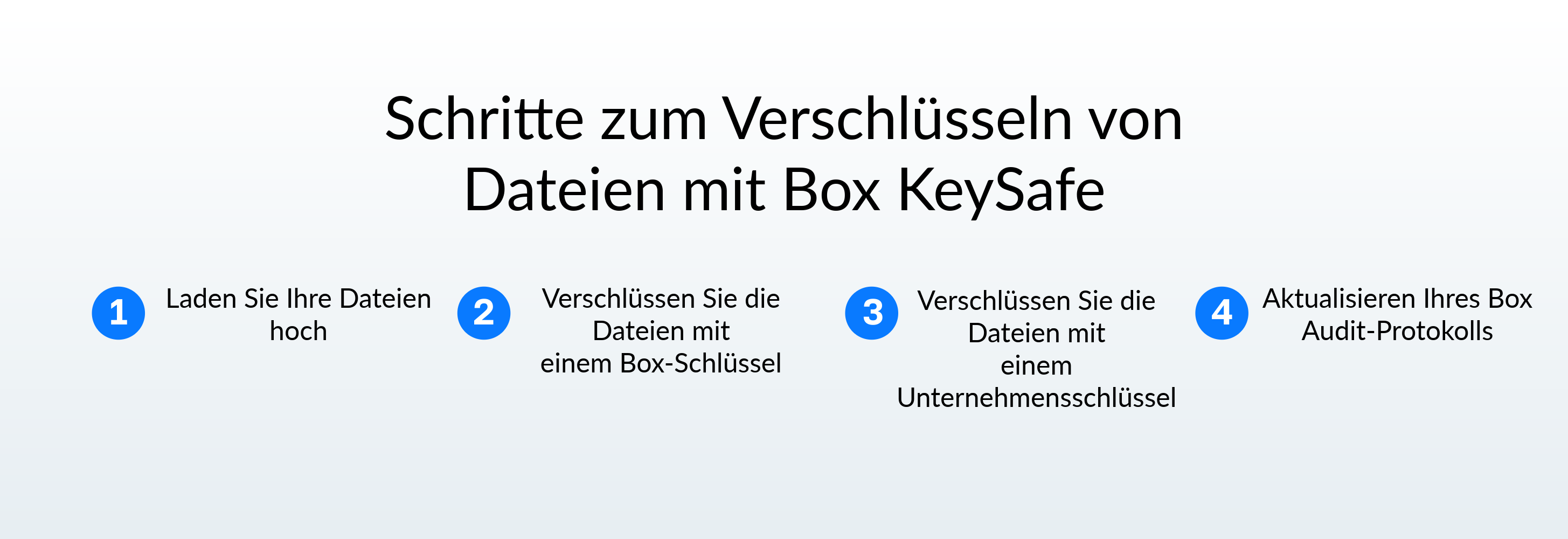 Schritte zum Verschlüsseln von Dateien mit Box KeySafe