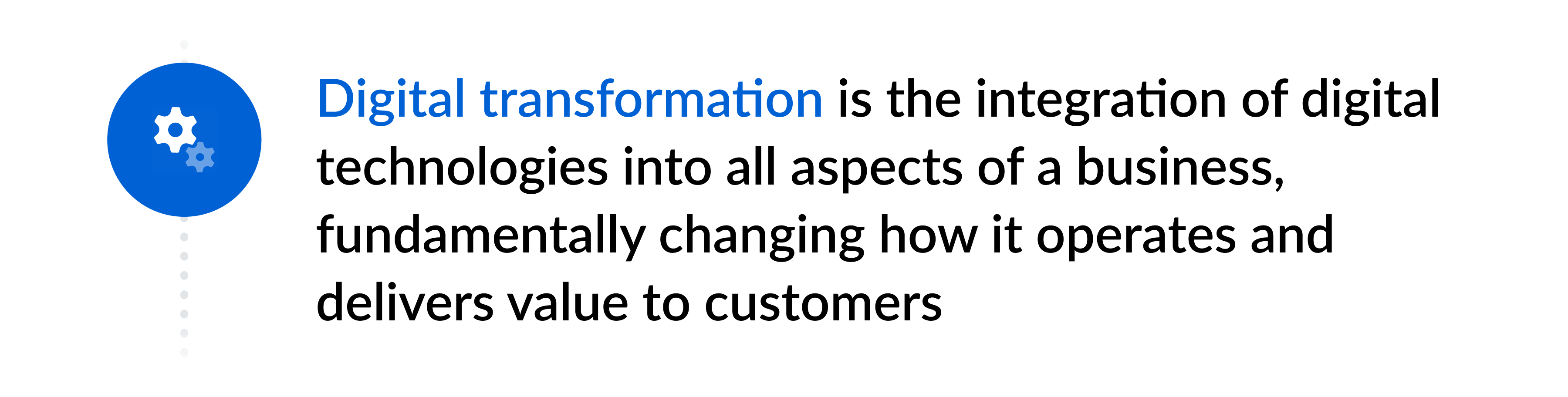 Definition of digital transformation