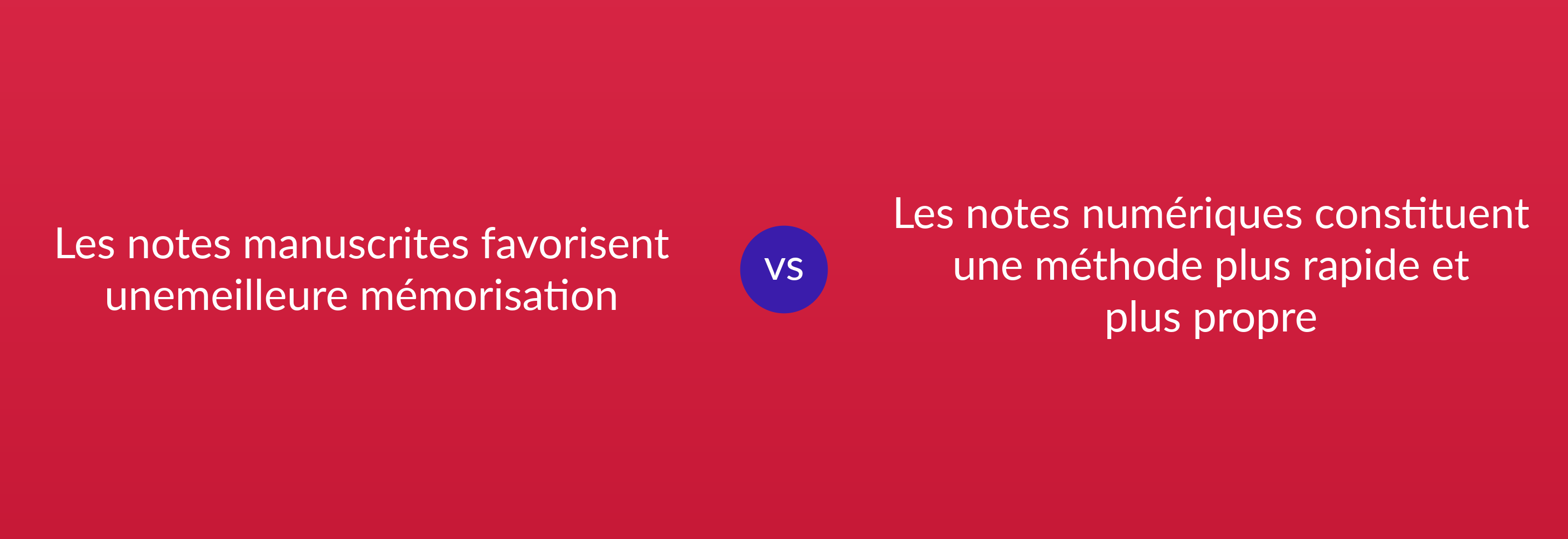 Les notes manuscrites favorisent une meilleure mémorisation