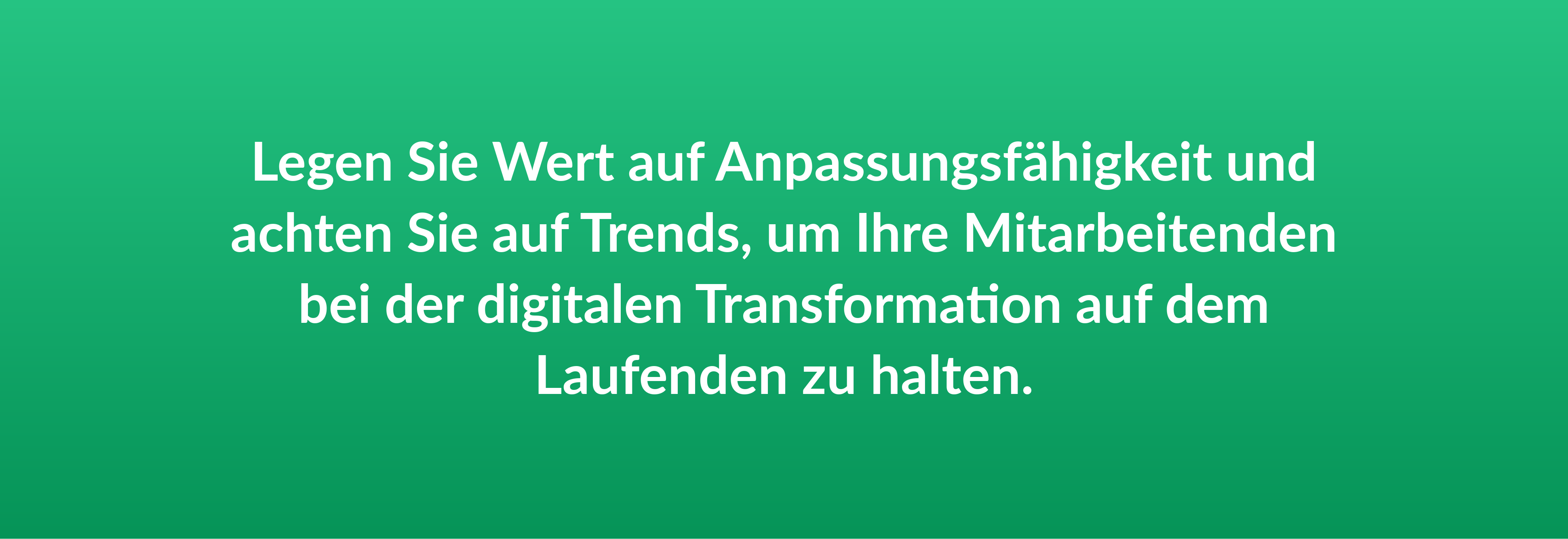 Anpassungsfähigkeit bei der Digitalen Transformation