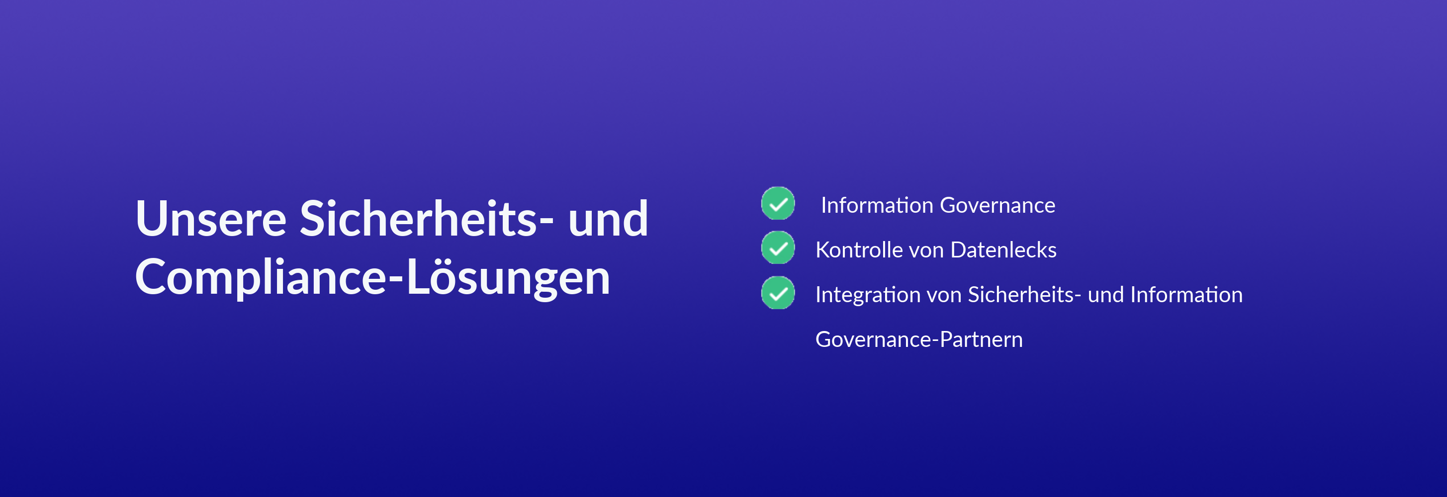 Unsere Sicherheits- und Compliance-Lösungen