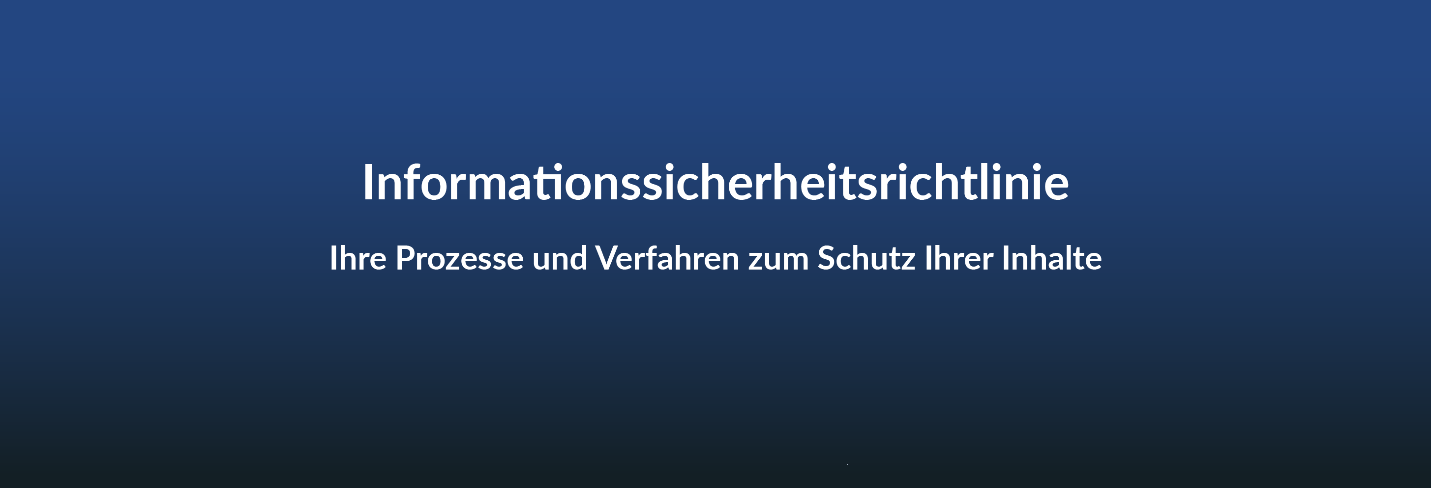 Informationssicherheitsrichtlinie