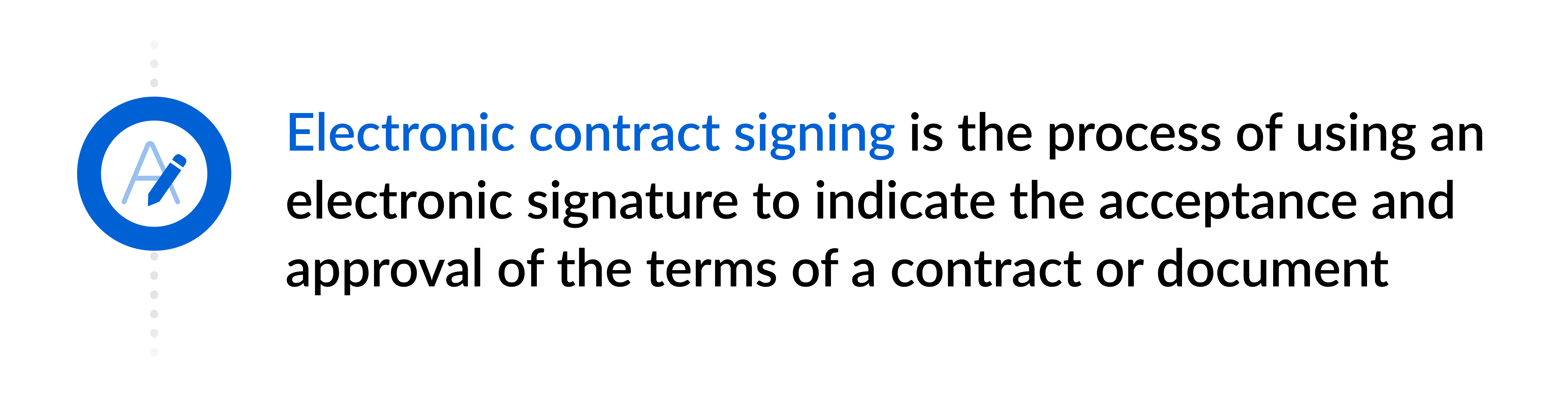 Definition of electronic contract signing