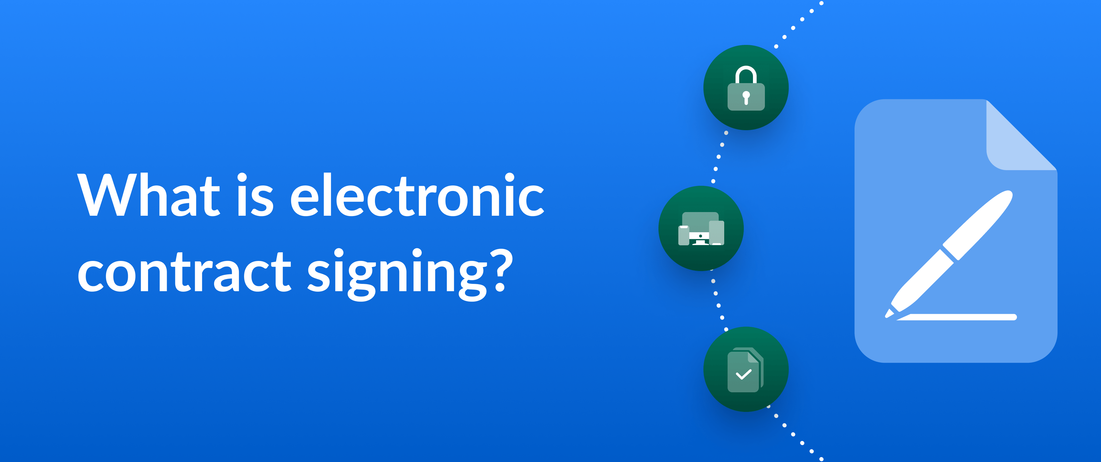 What is electronic contract signing?