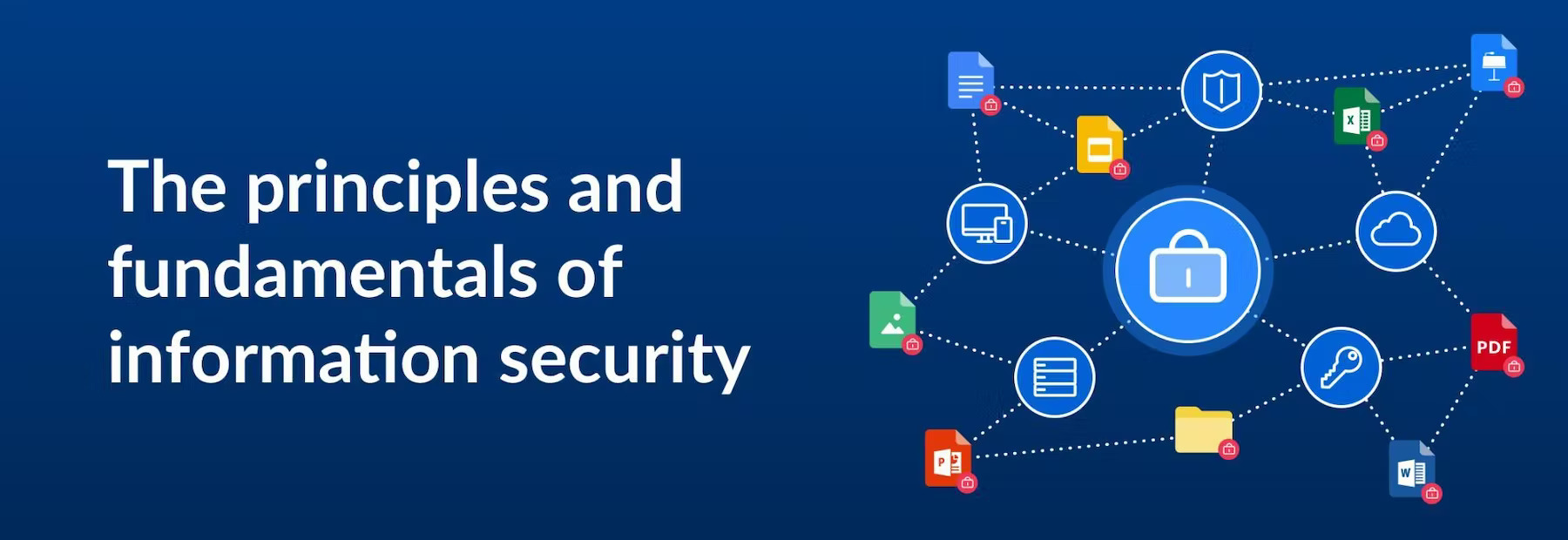 The principles and fundamentals of information security