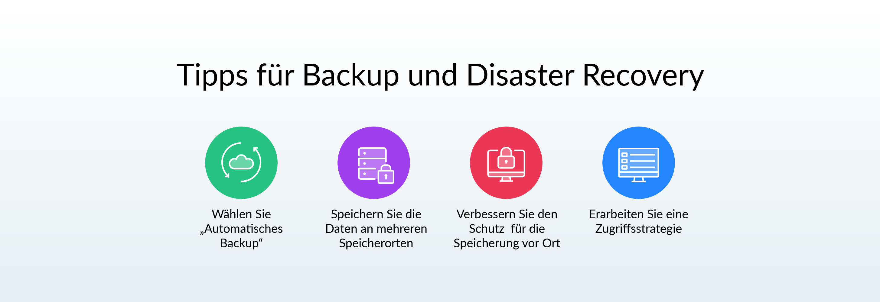 Tipps für Backup und Disaster Recovery