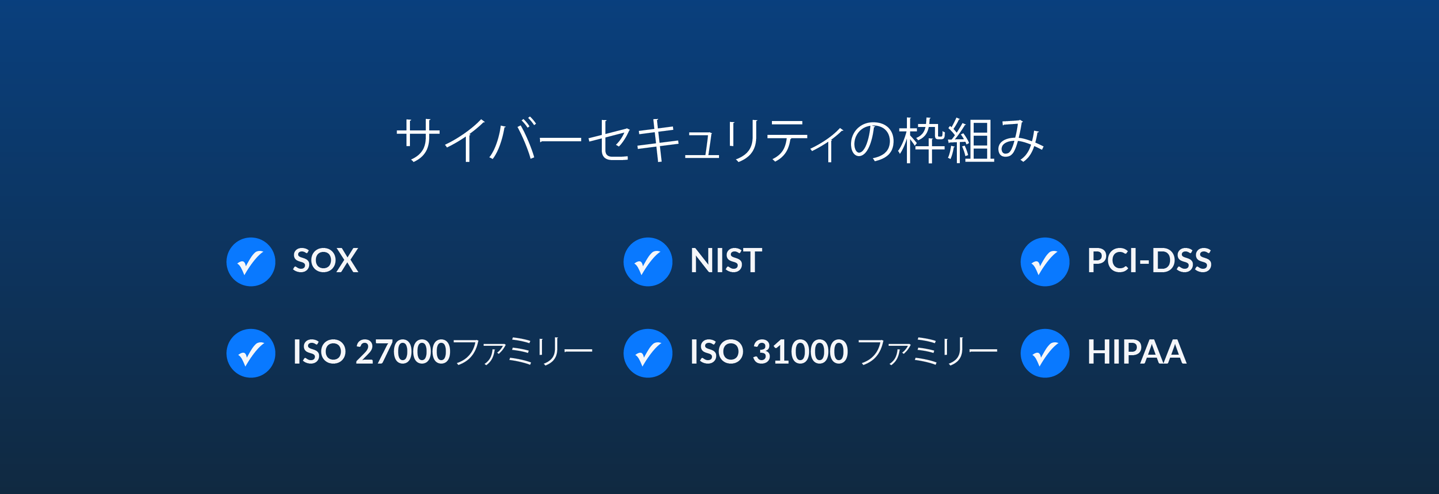 サイバーセキュリティの枠組み