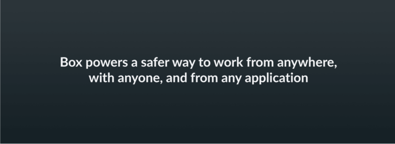 Box powers a safer way to work from anywhere with anyone and from any application